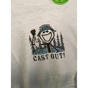 NWT Men's LIG Good Karma organic "Cast Out!" T-shirt Size Large